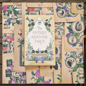 Antique Anatomy Tarot Deck | 78-Card Tarot with Guidebook | Gift Ready